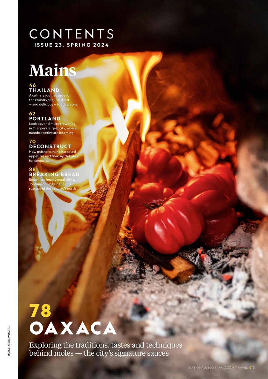 National Geographic Traveller Food Preview Pages