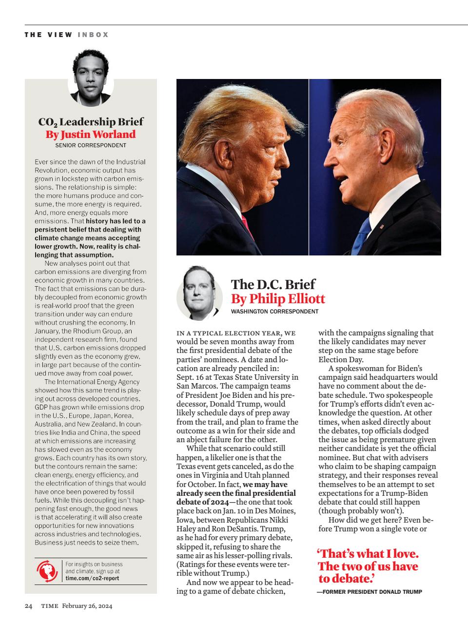 TIME Magazine Europe Preview Pages