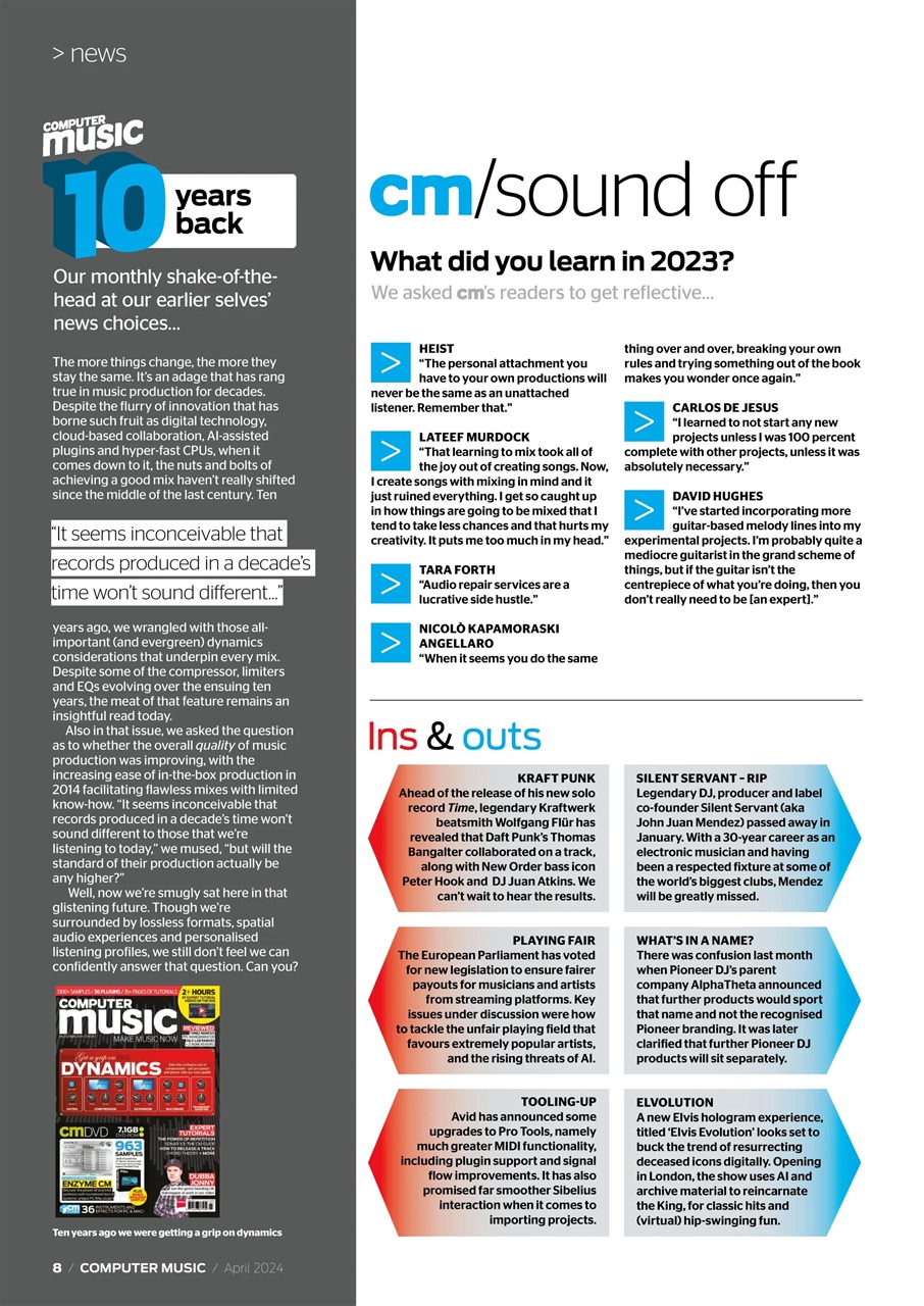 Computer Music Preview Pages