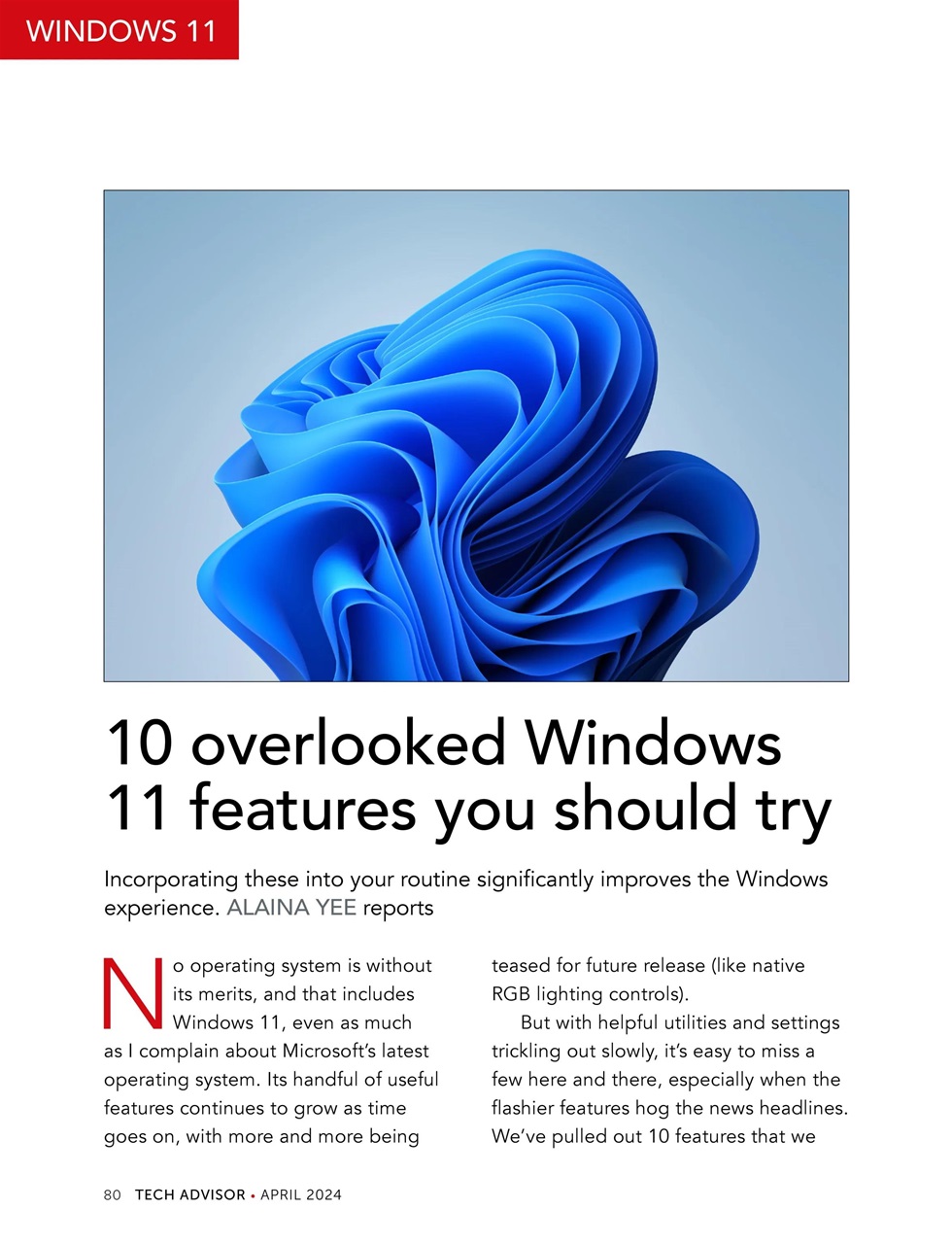 Tech Advisor Preview Pages