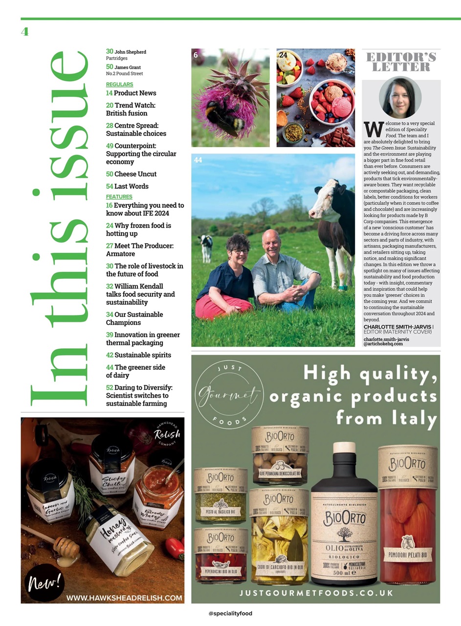 Speciality Food Preview Pages