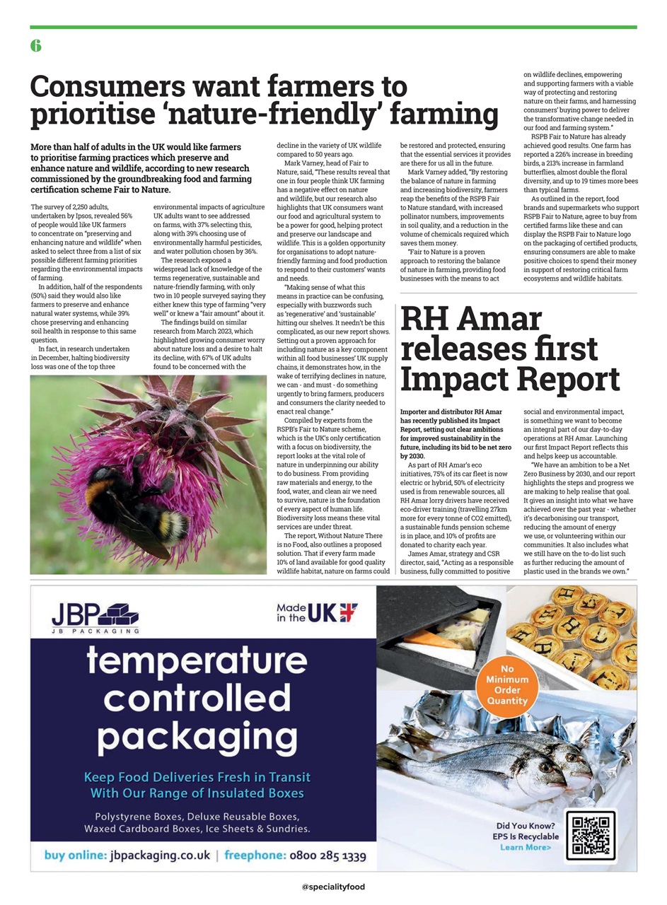 Speciality Food Preview Pages