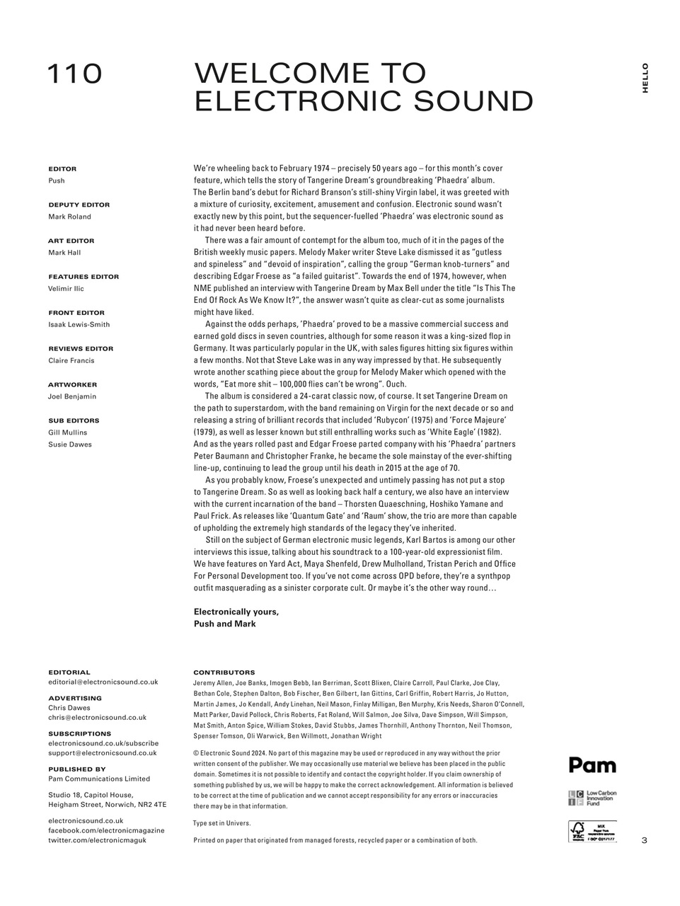 Electronic Sound Preview Pages