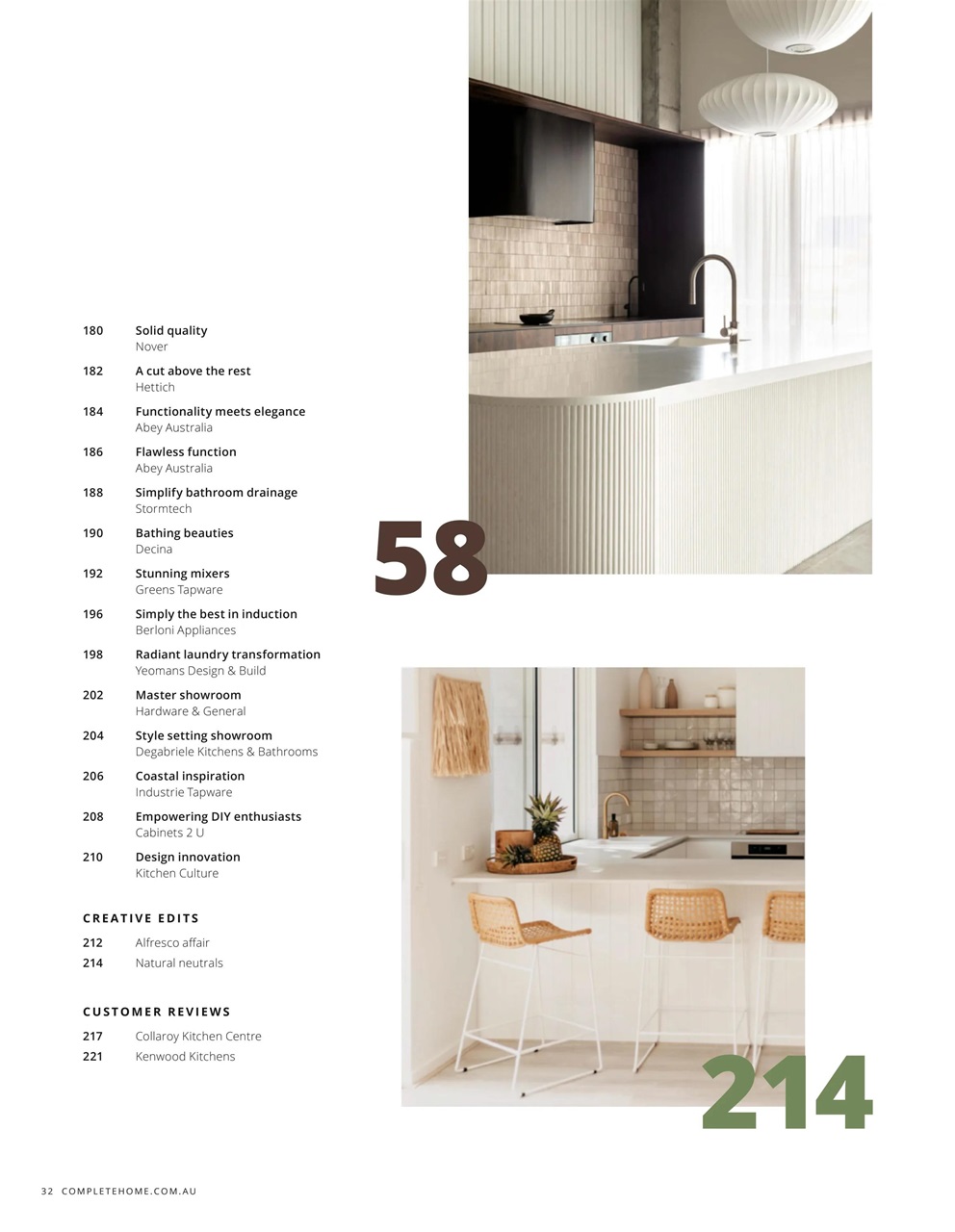 Kitchens & Bathrooms Quarterly Preview Pages