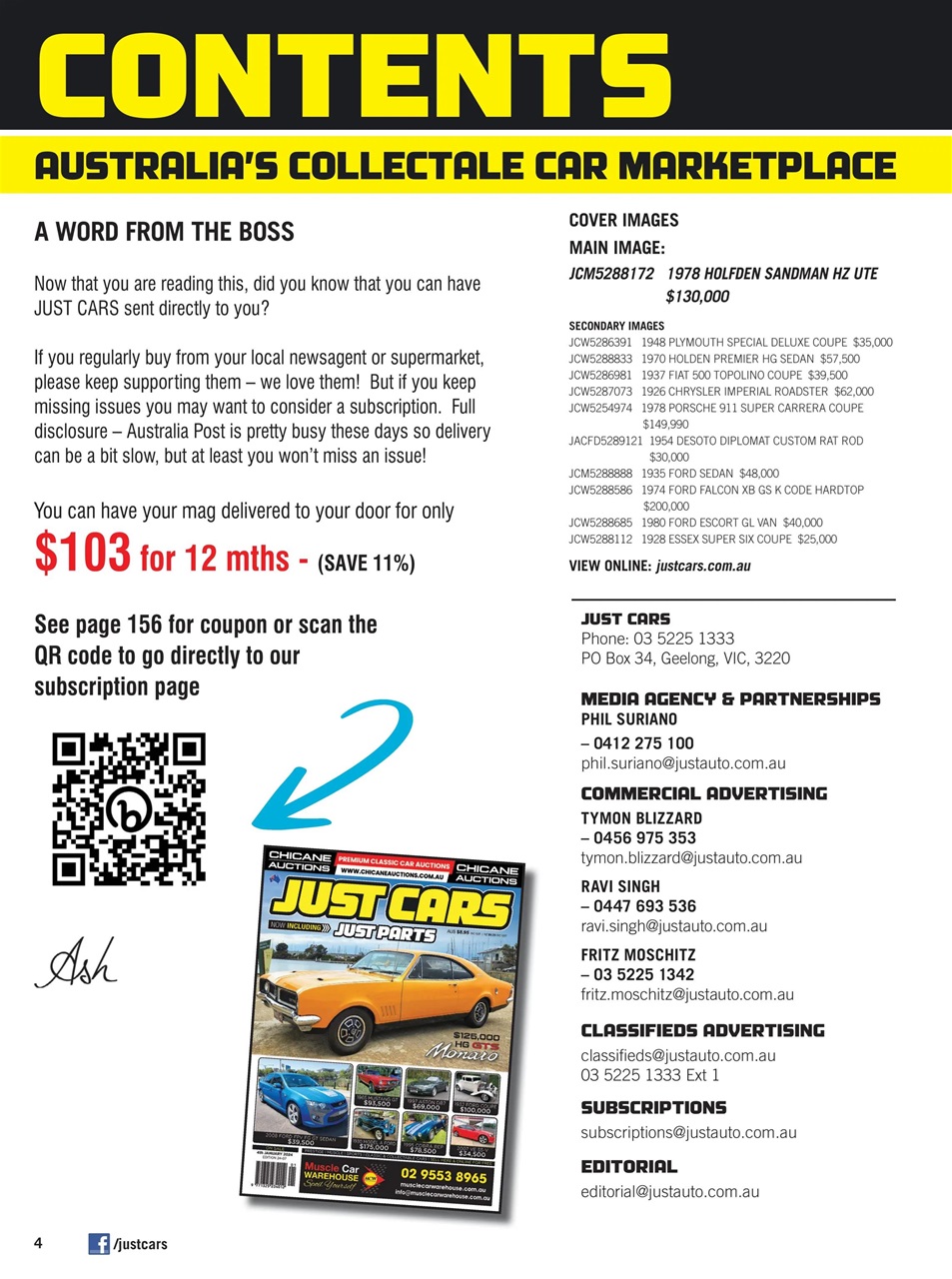 JUST CARS Preview Pages