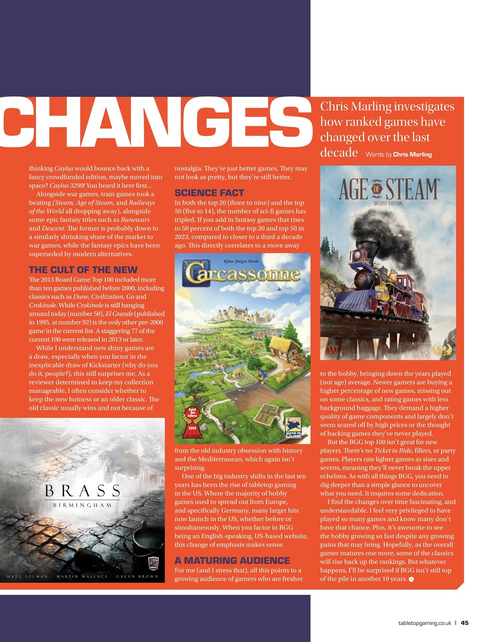 Tabletop Gaming Preview Pages