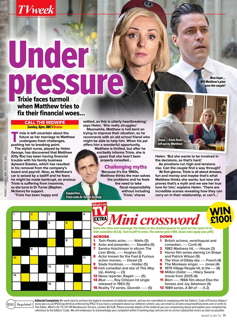 What's on TV Preview Pages