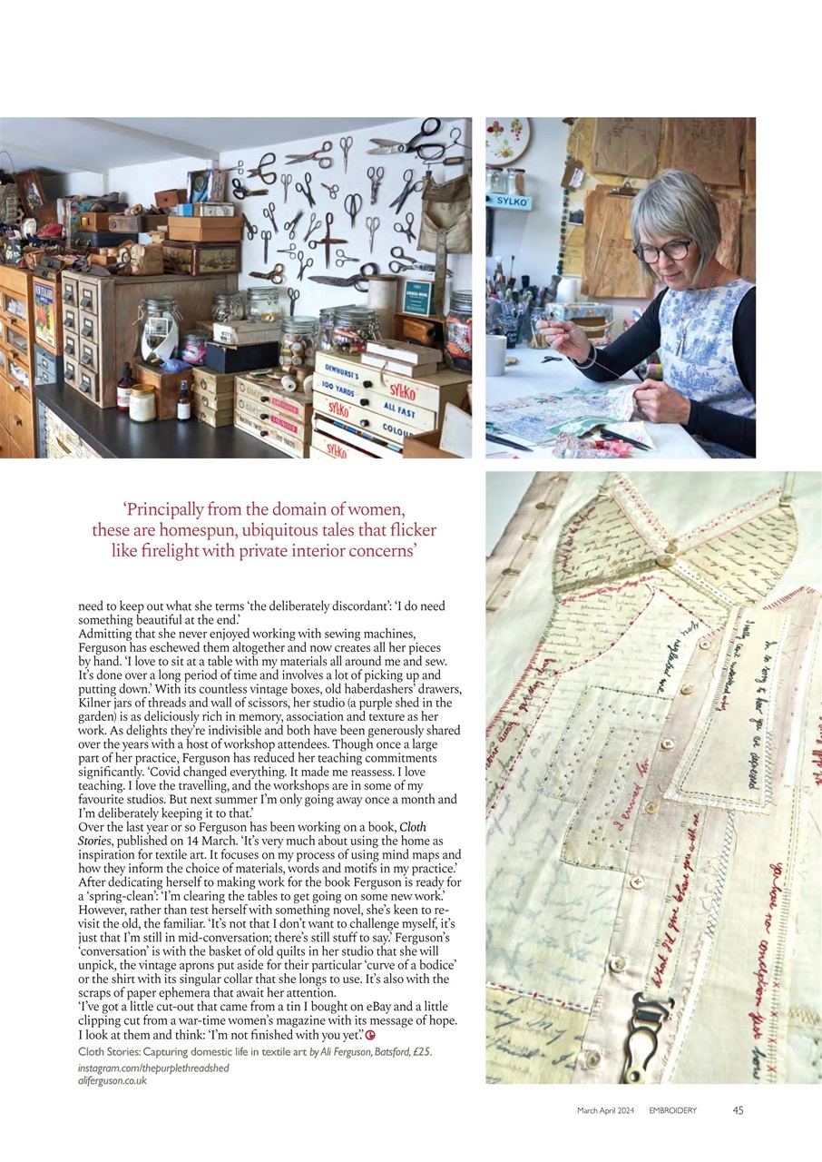 Embroidery Magazine Preview Pages