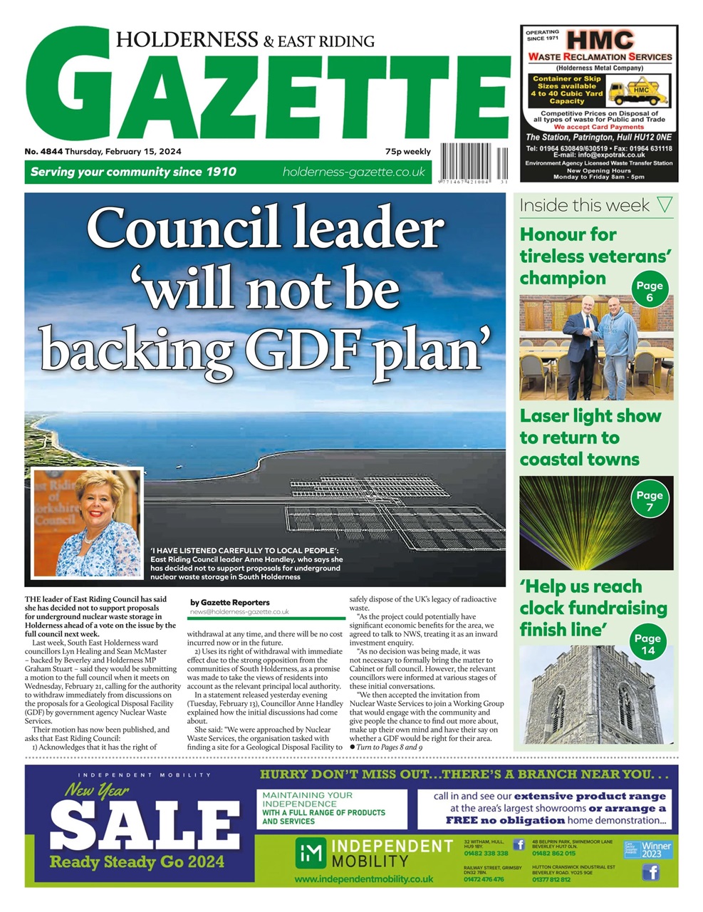 The Holderness & Hornsea Gazette Preview Pages