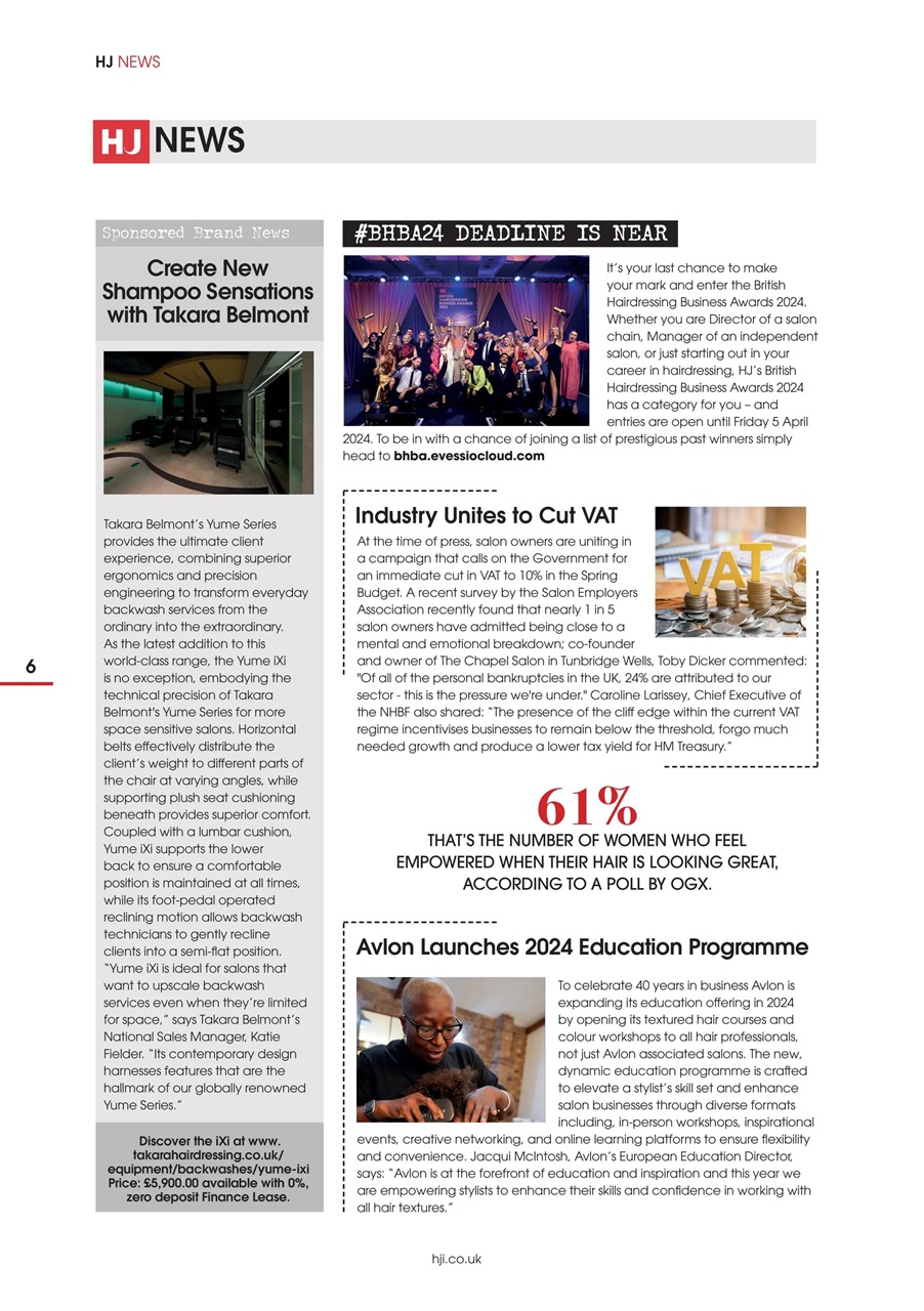 Hairdressers Journal Preview Pages
