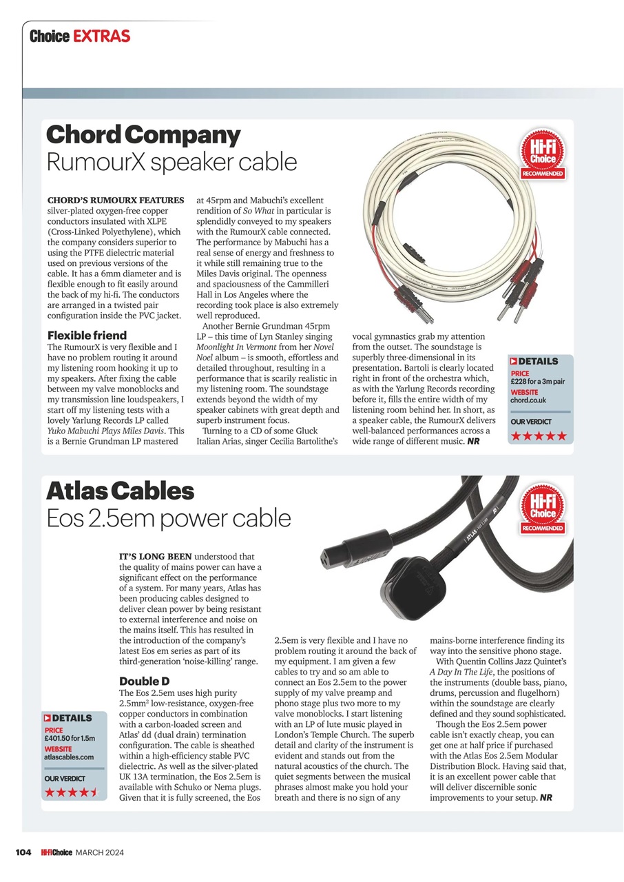 Hi-Fi Choice Preview Pages