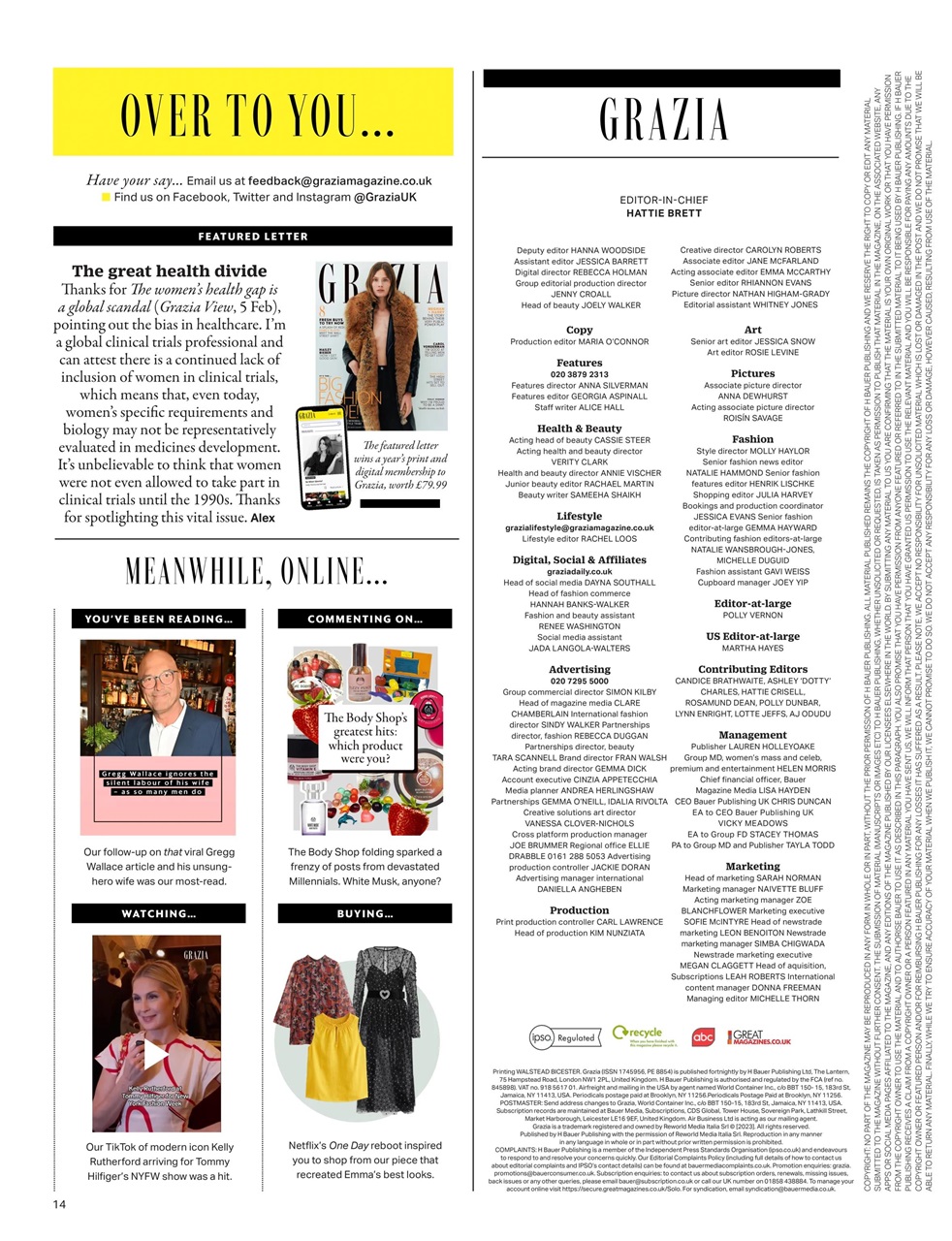 Grazia Preview Pages