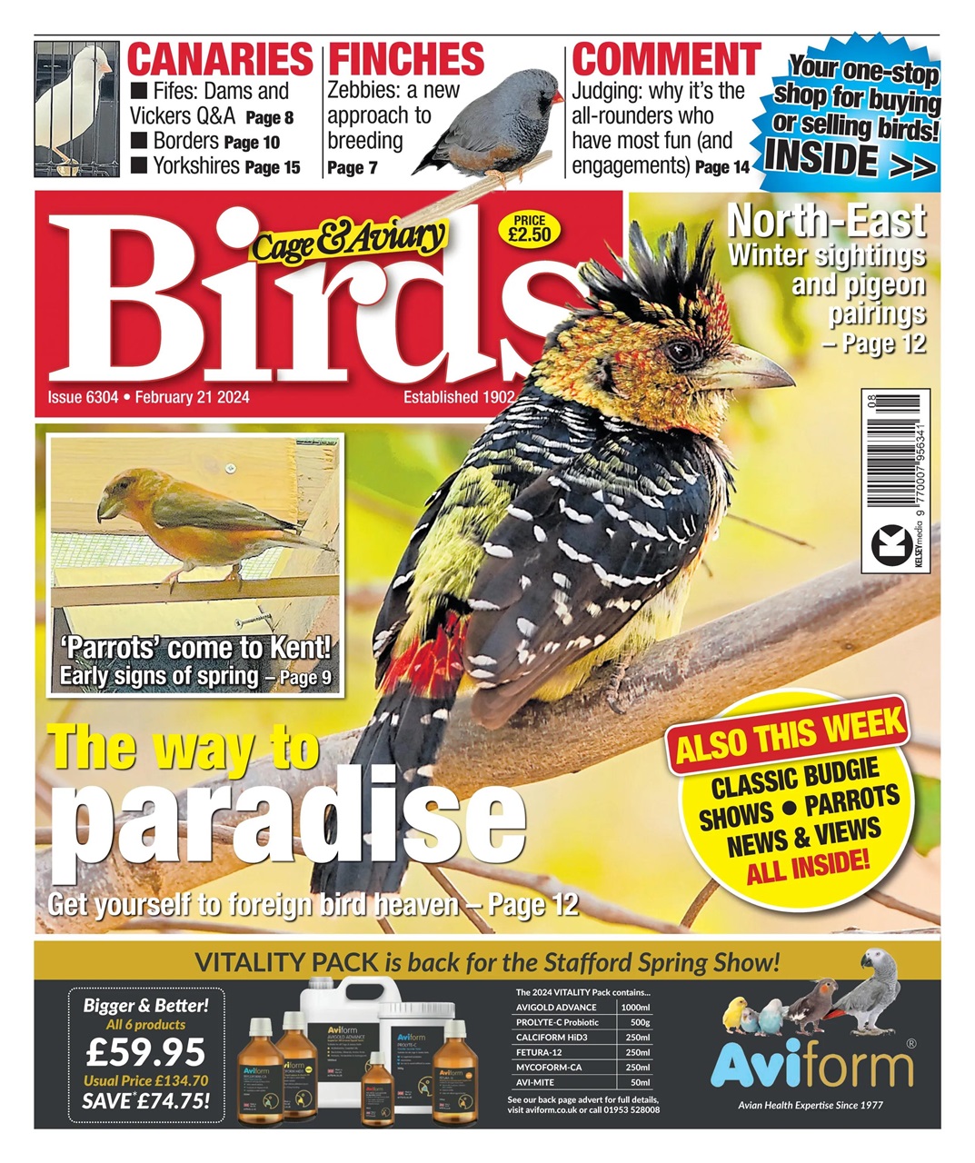 Cage & Aviary Birds Magazine - 21-Feb-24 Back Issue