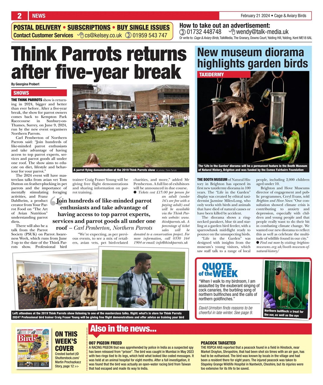 Cage & Aviary Birds Preview Pages