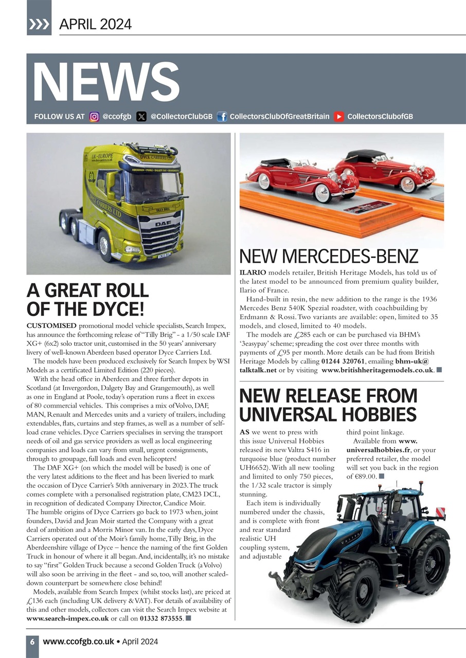 Diecast Collector Preview Pages
