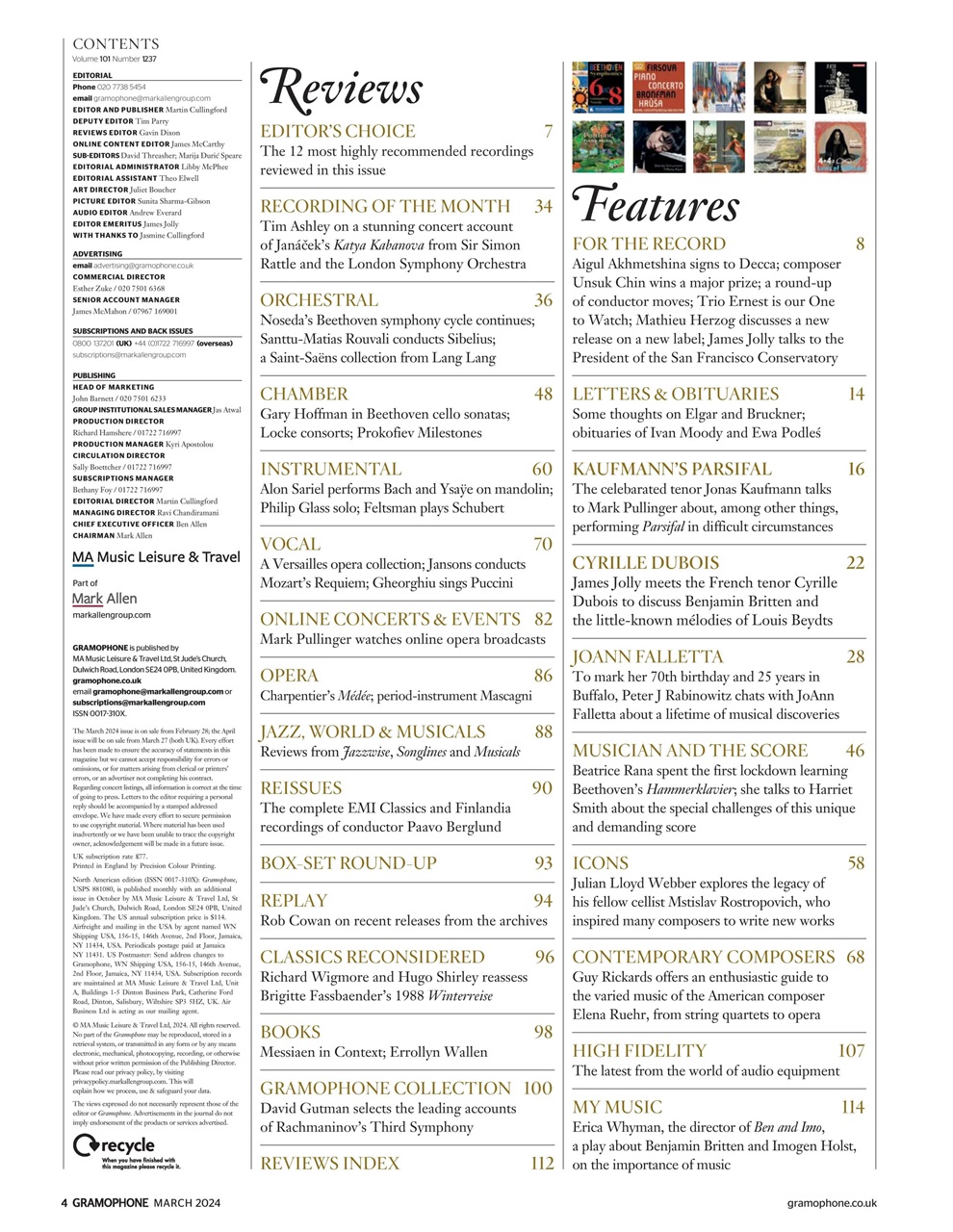 Gramophone Preview Pages