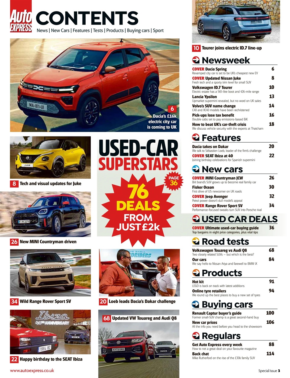 Auto Express Preview Pages