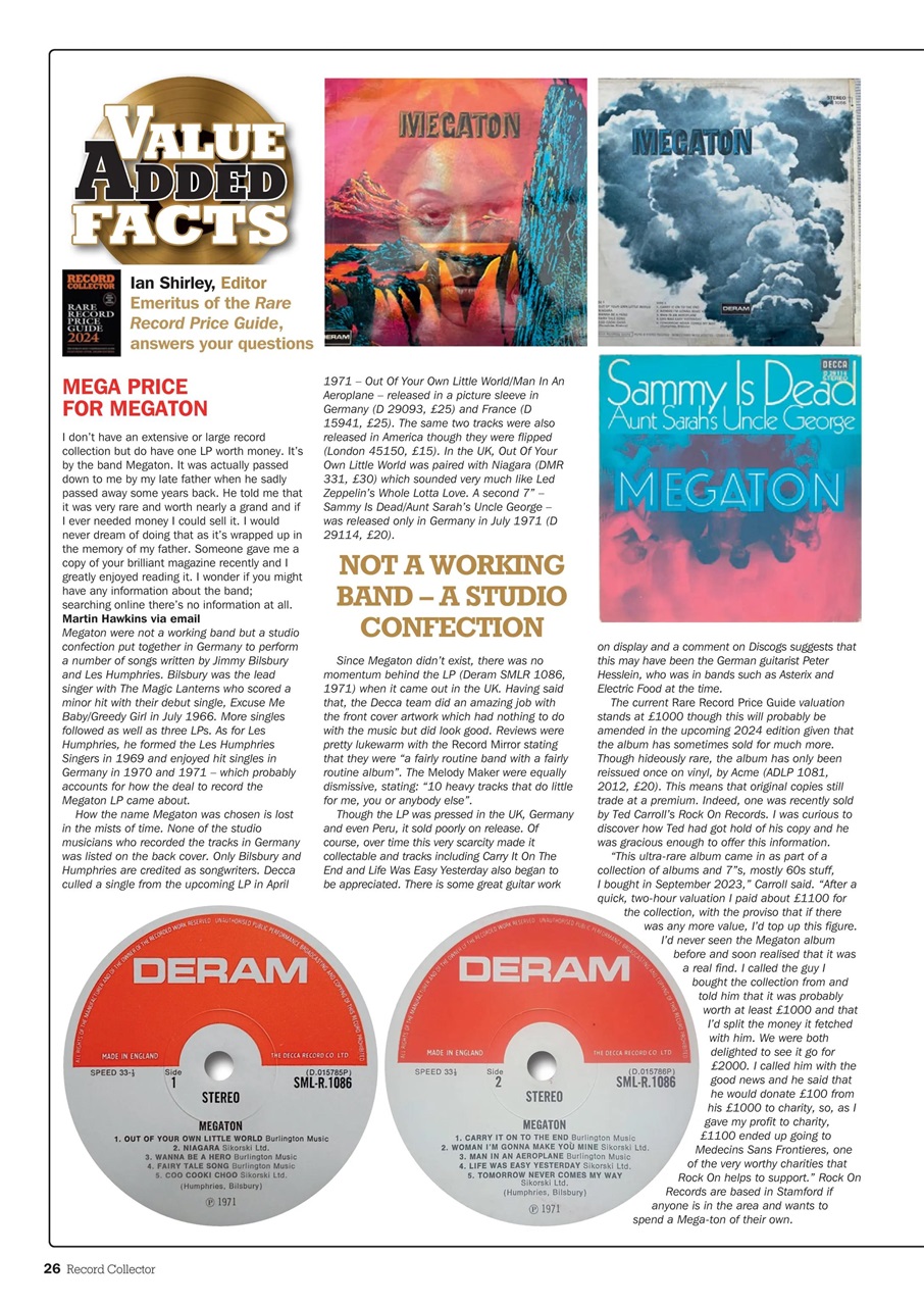 Record Collector Preview Pages