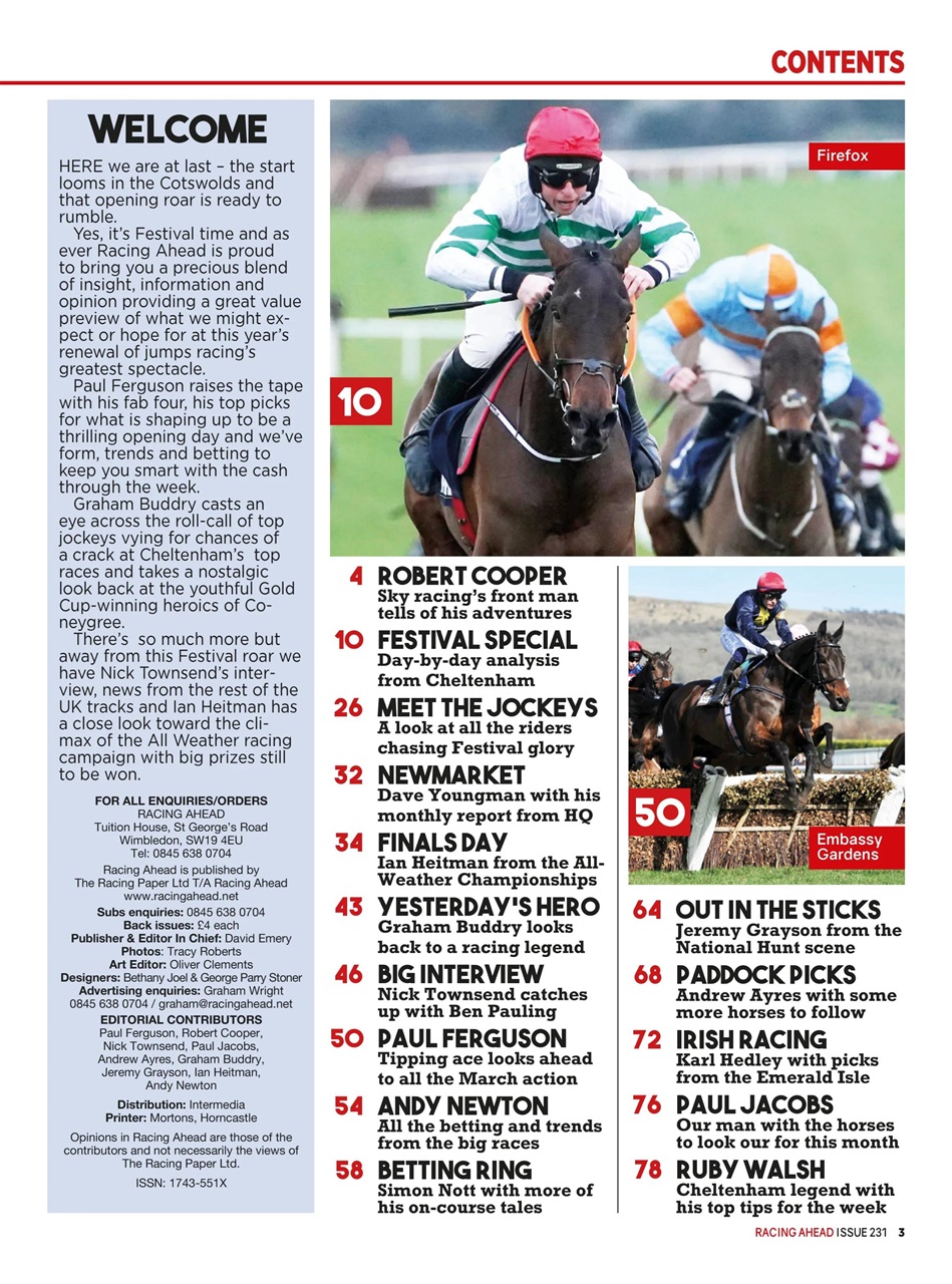 Racing Ahead Preview Pages