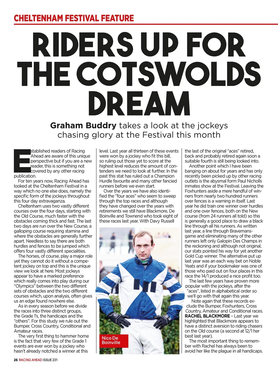 Racing Ahead Preview Pages