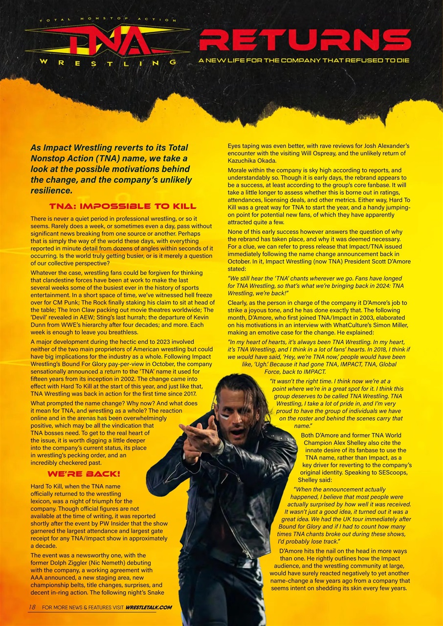 Wrestletalk Magazine Preview Pages