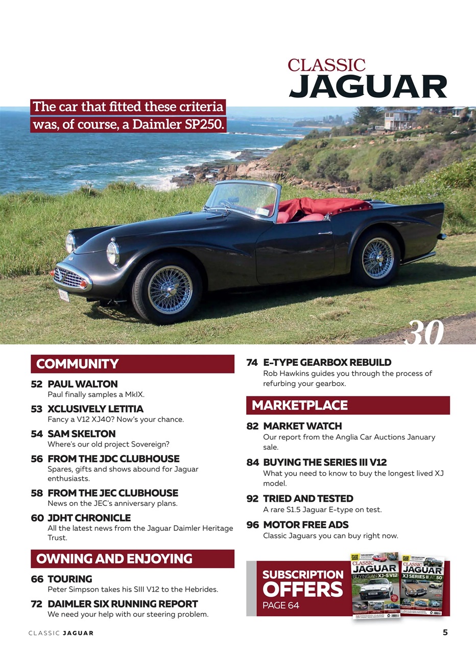 Classic Jaguar Preview Pages