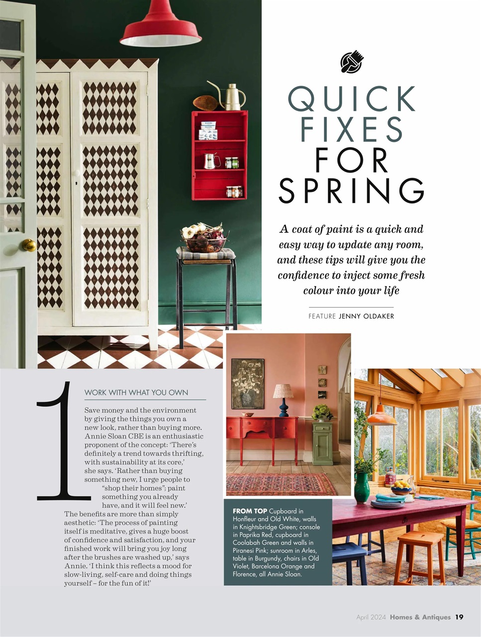 Homes & Antiques Magazine Preview Pages