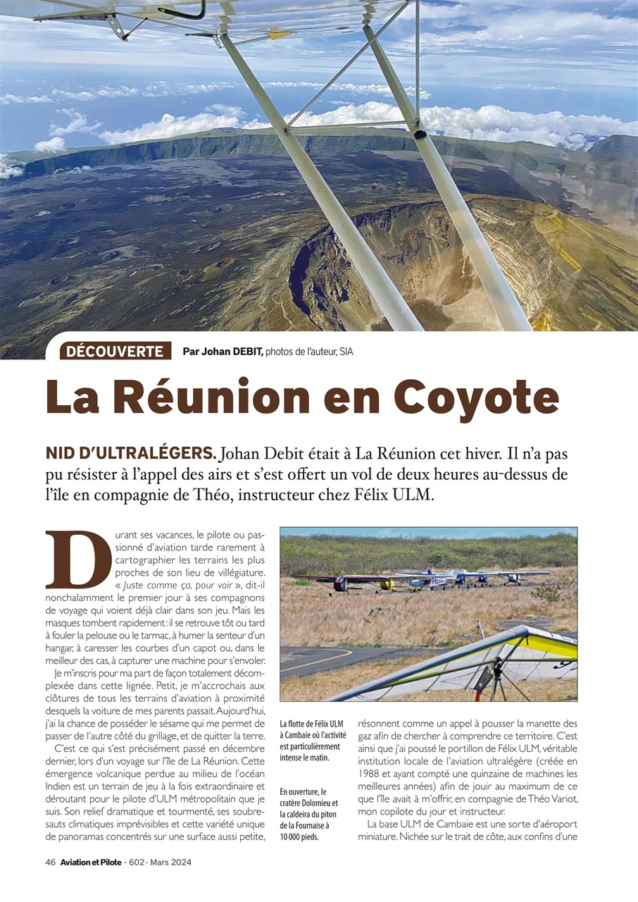 Aviation et Pilote Magazine - Mars 2024 Back Issue