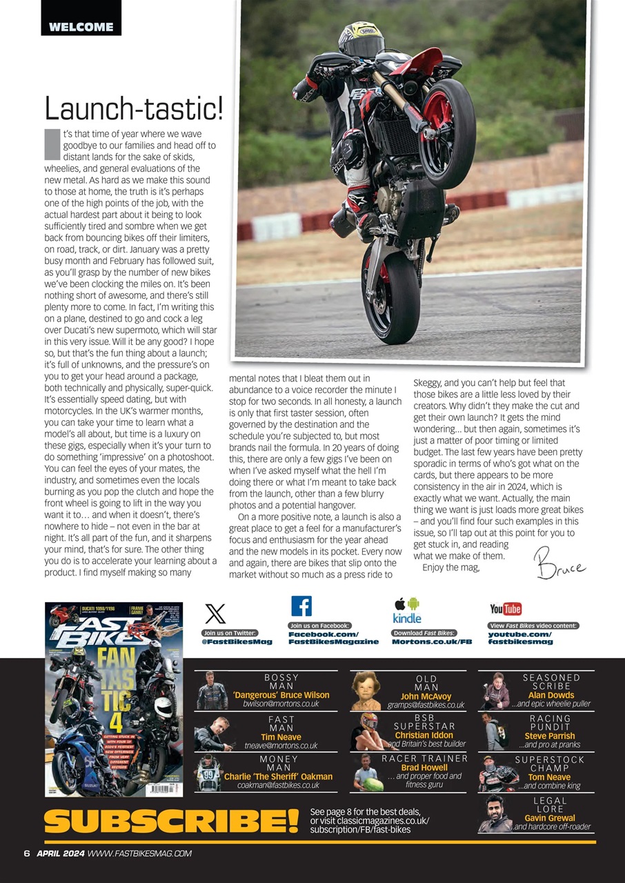 Fast Bikes Preview Pages