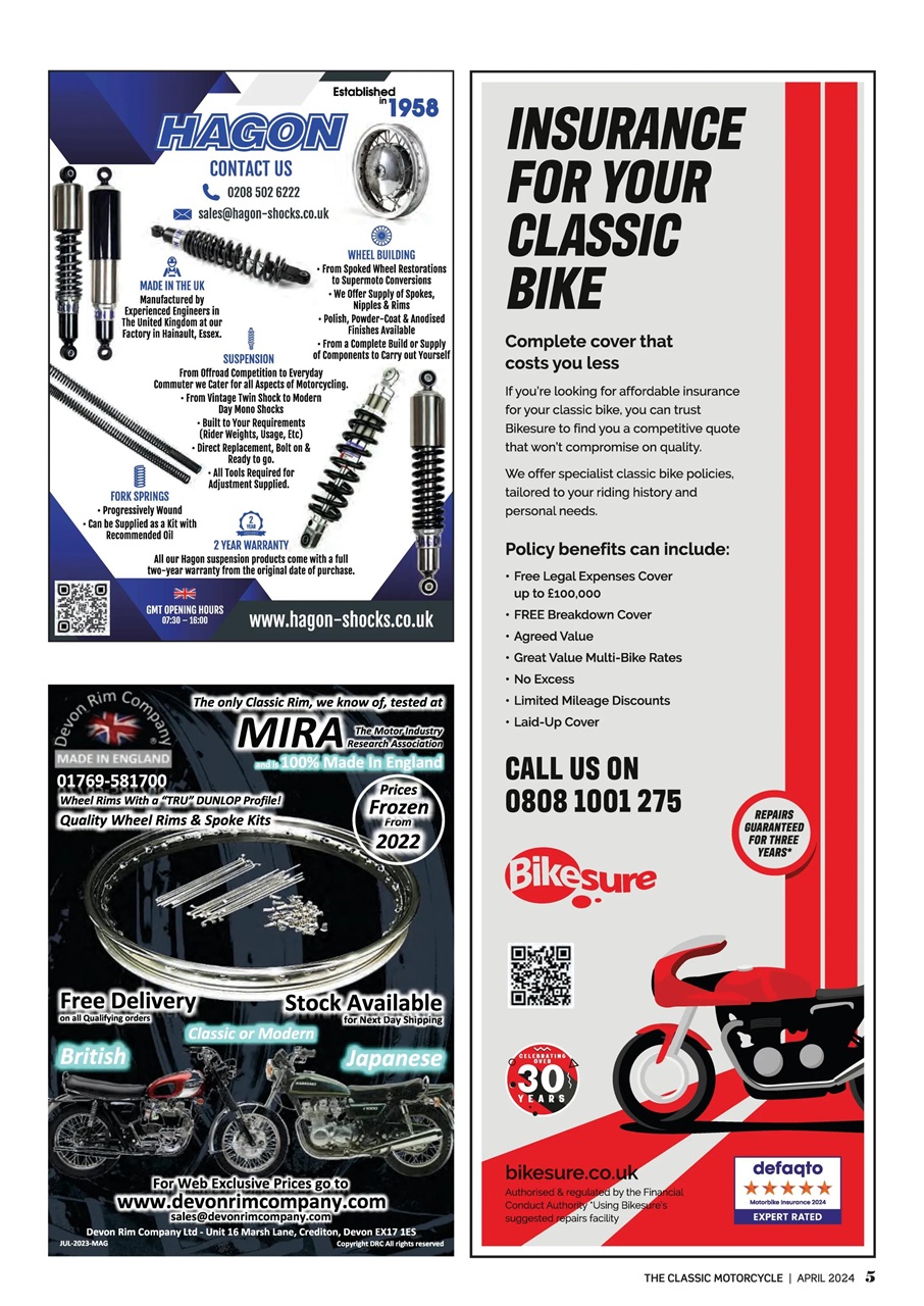 The Classic MotorCycle Preview Pages