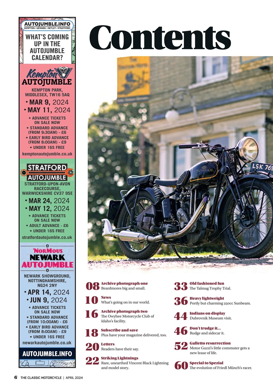 The Classic MotorCycle Preview Pages