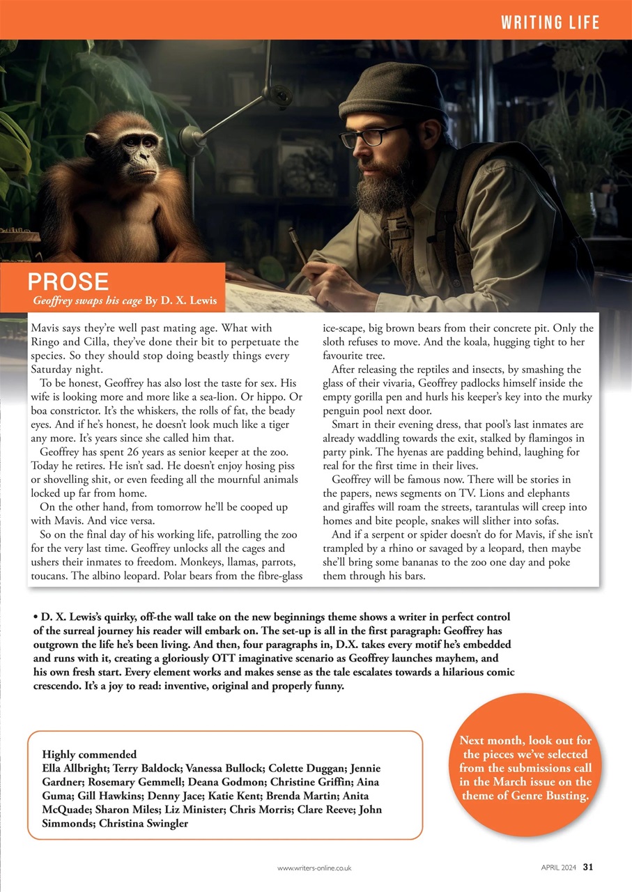 Writing Magazine Preview Pages