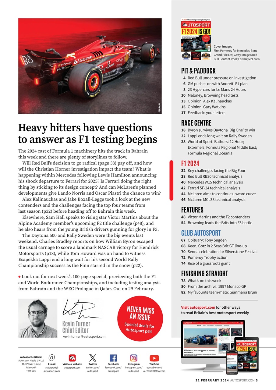 Autosport Preview Pages