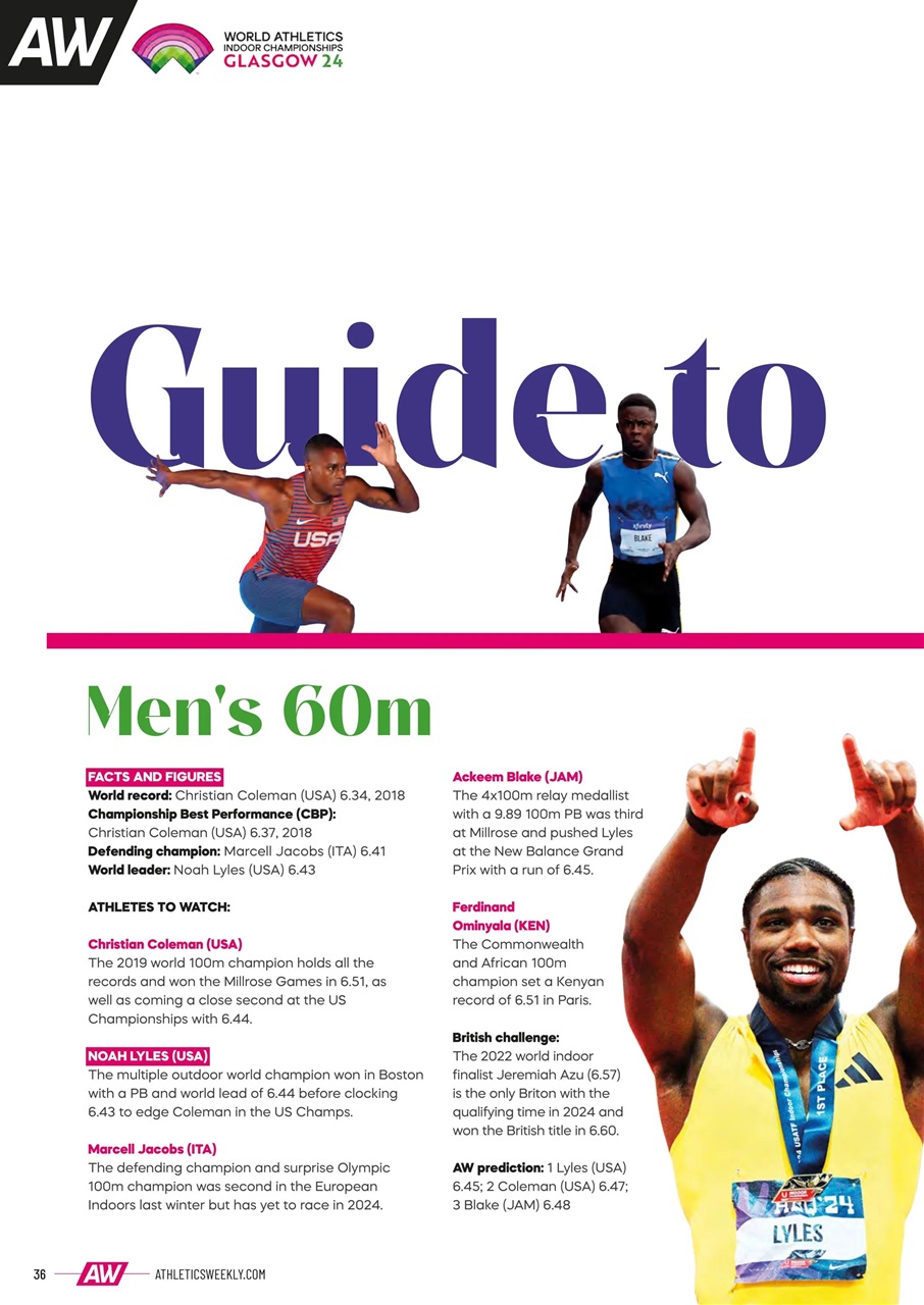 AW – Athletics Weekly Magazine Preview Pages