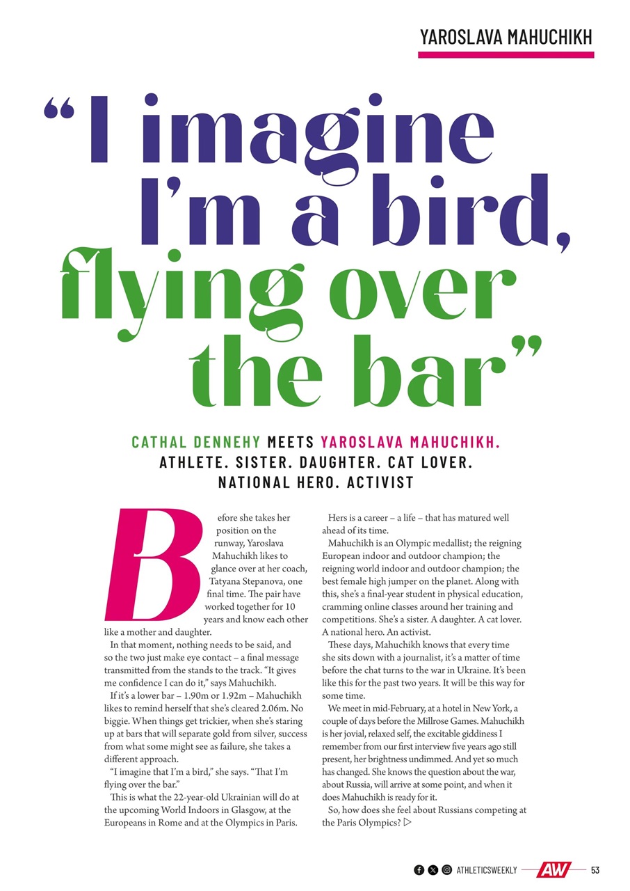 AW – Athletics Weekly Magazine Preview Pages