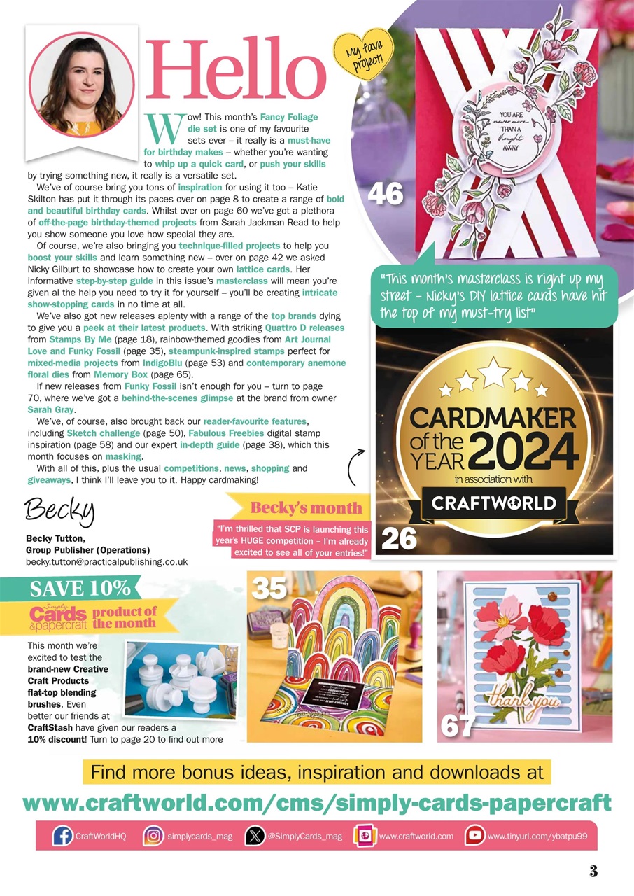 Simply Cards & Papercraft Preview Pages