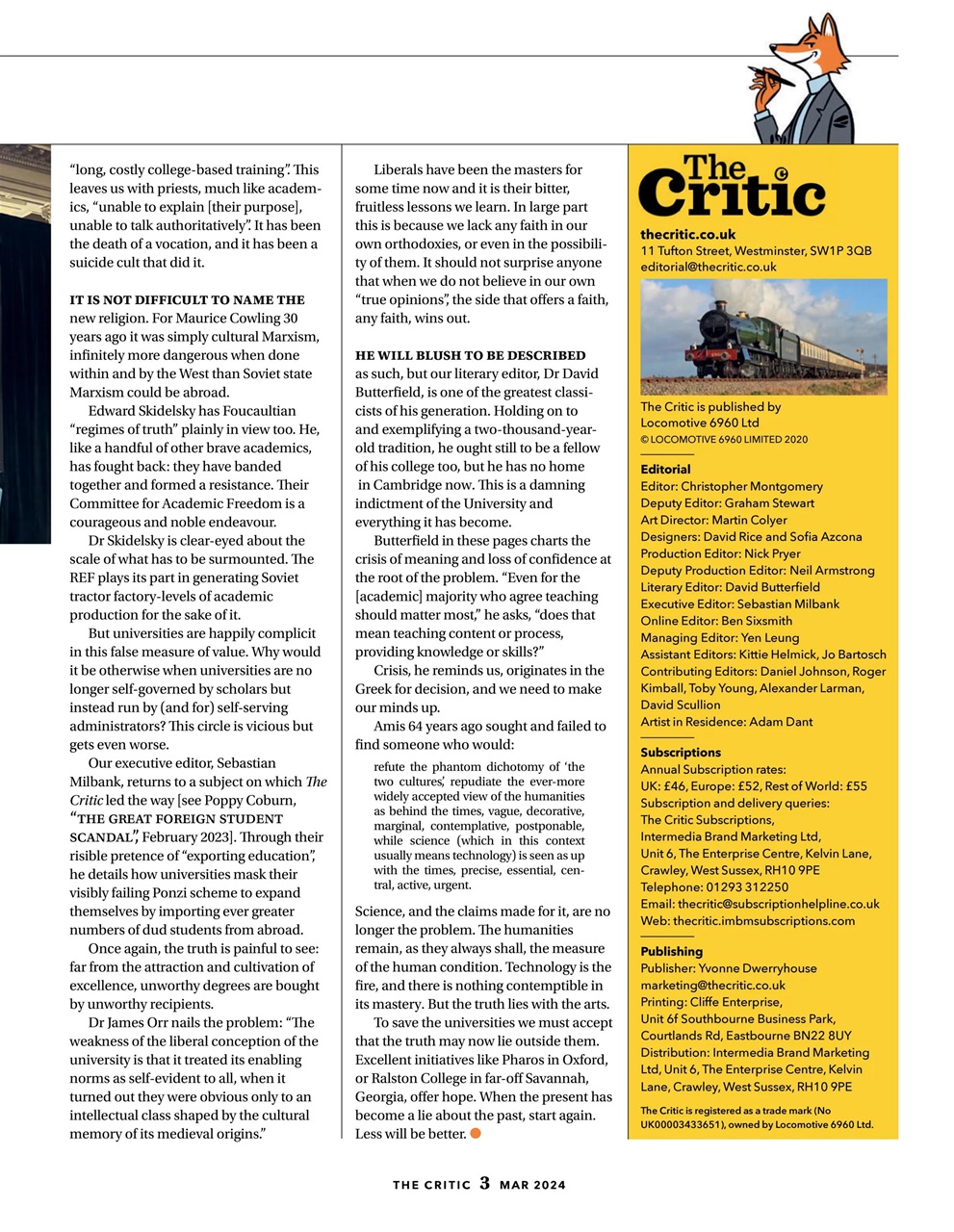 The Critic Preview Pages