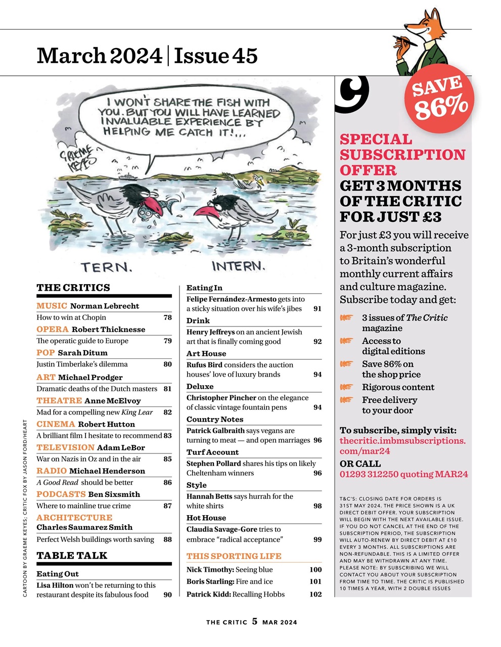 The Critic Preview Pages