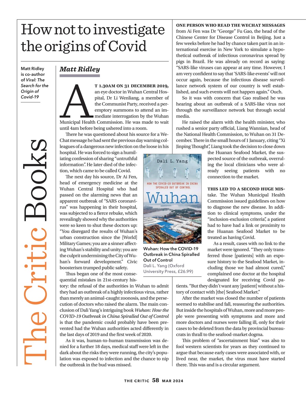 The Critic Preview Pages