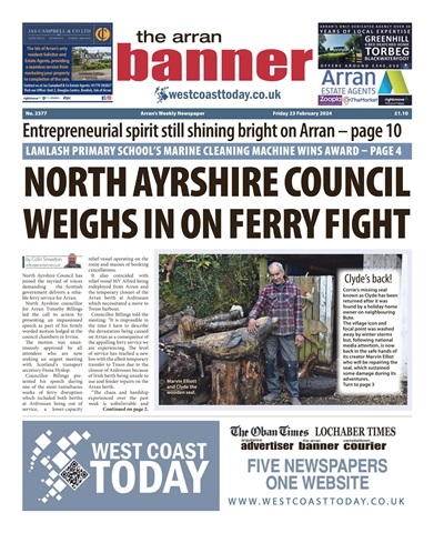 Arran Banner issue 23/02/2024