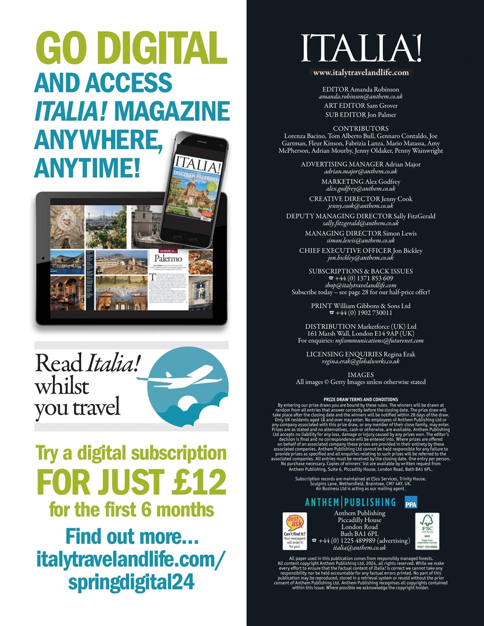 Italia! Preview Pages