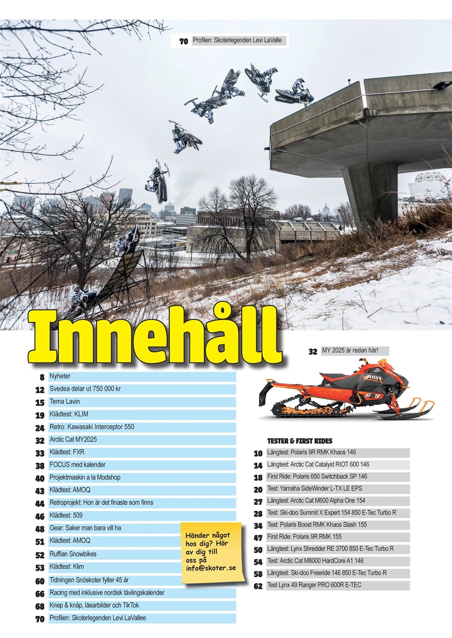 Tidningen Snöskoter Preview Pages