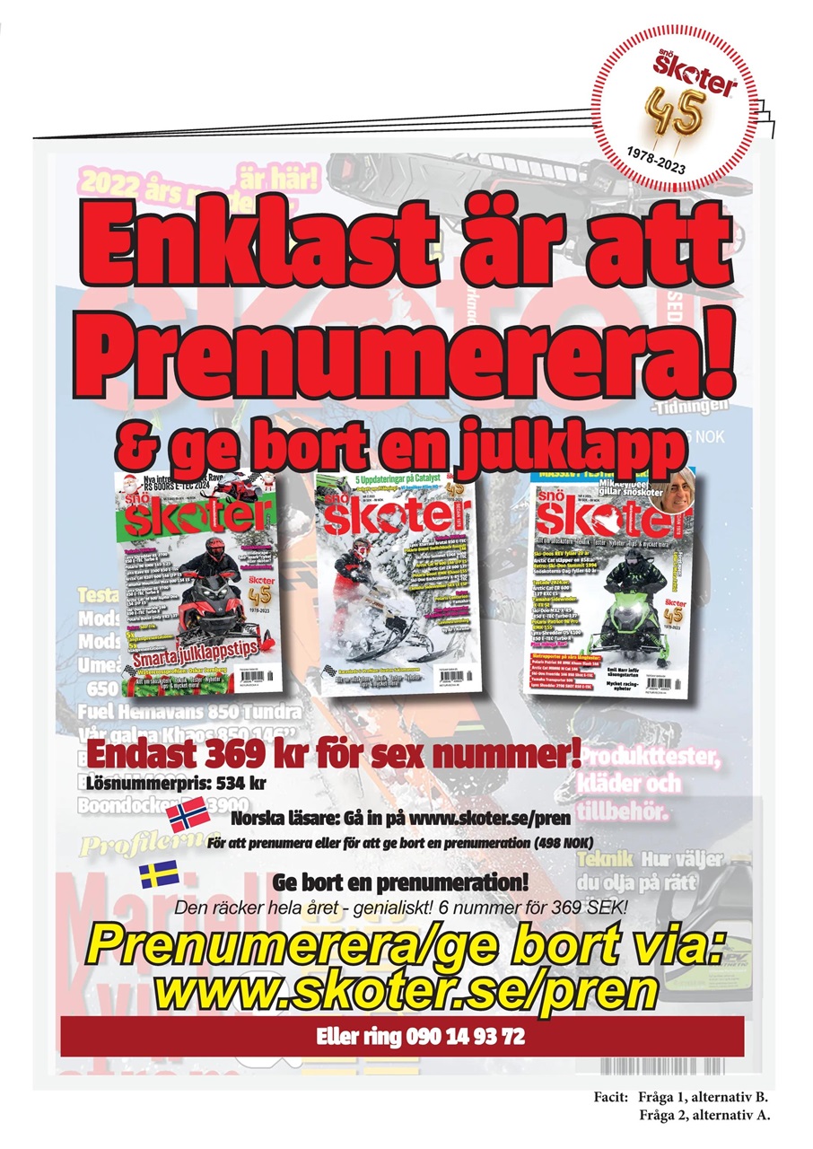 Tidningen Snöskoter Preview Pages
