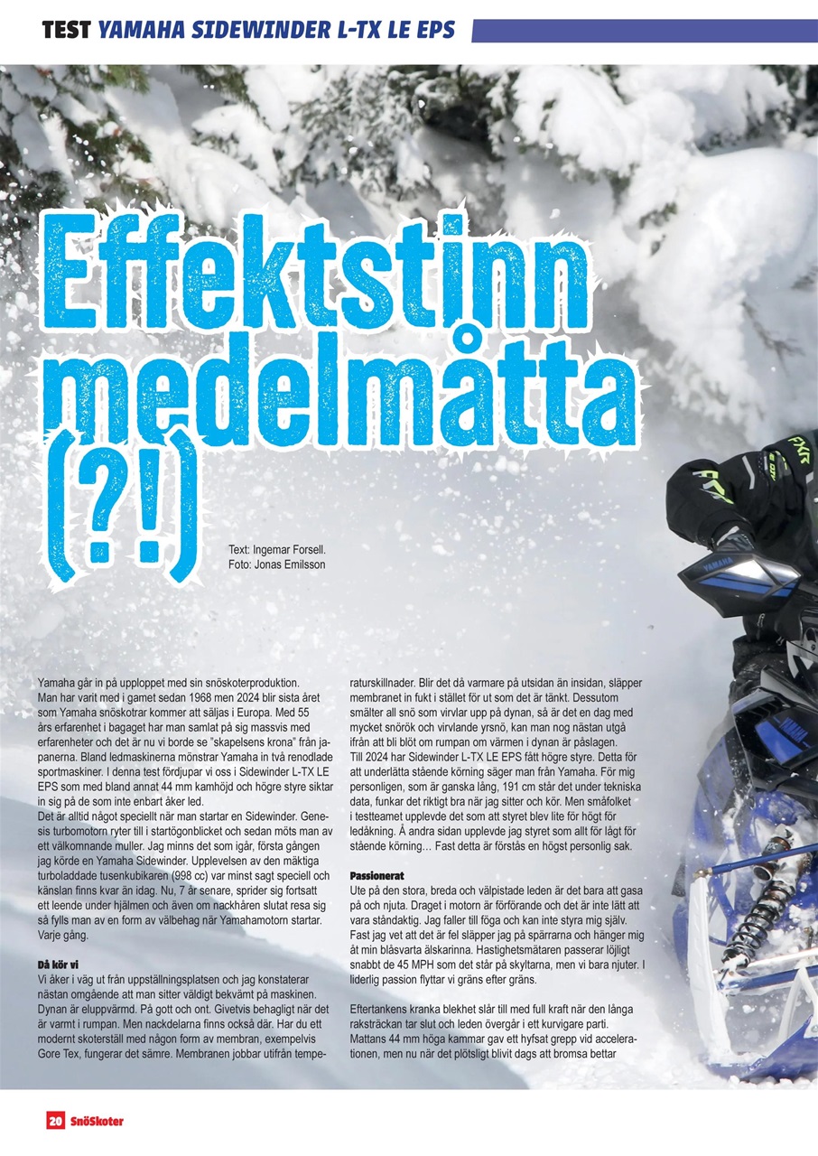 Tidningen Snöskoter Preview Pages