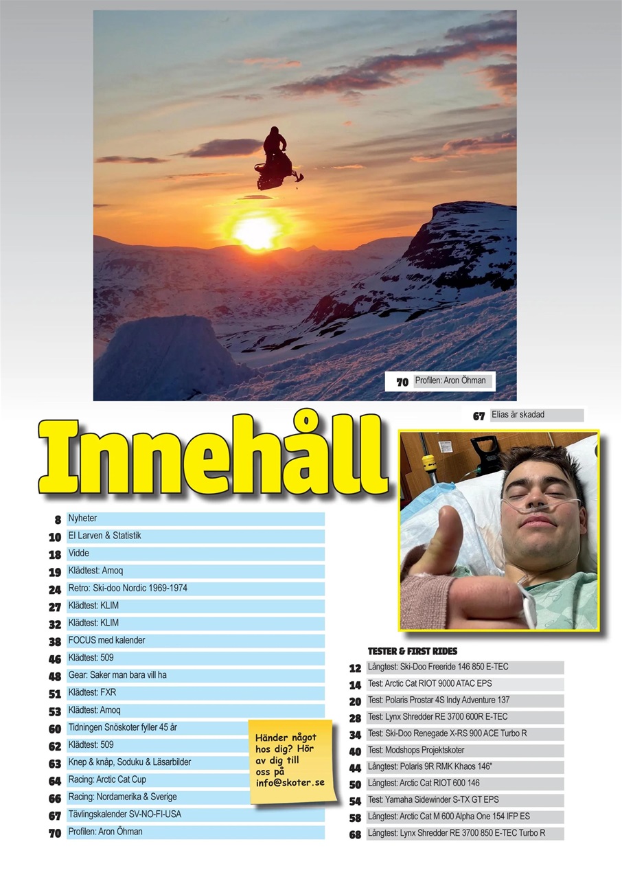 Tidningen Snöskoter Preview Pages