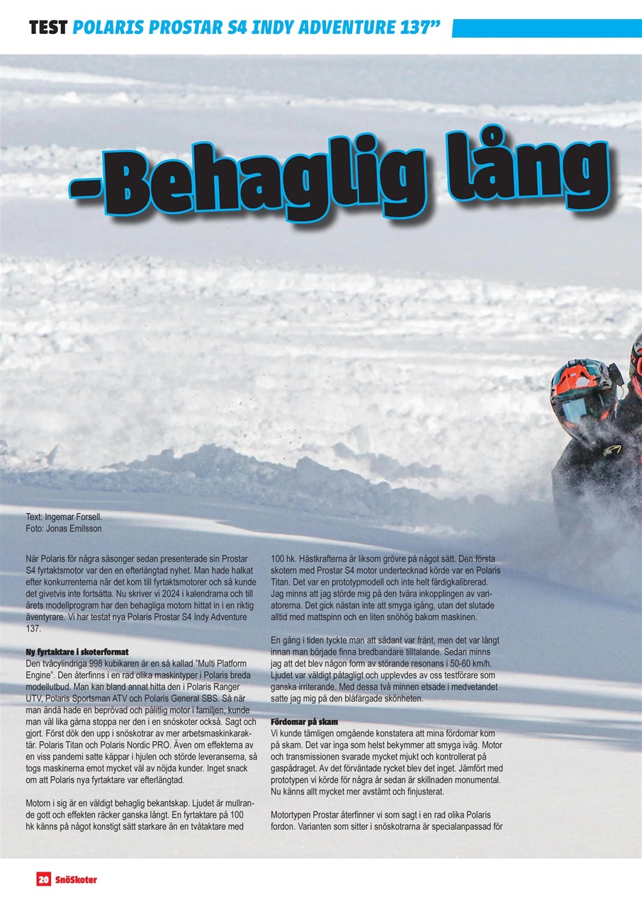 Tidningen Snöskoter Preview Pages