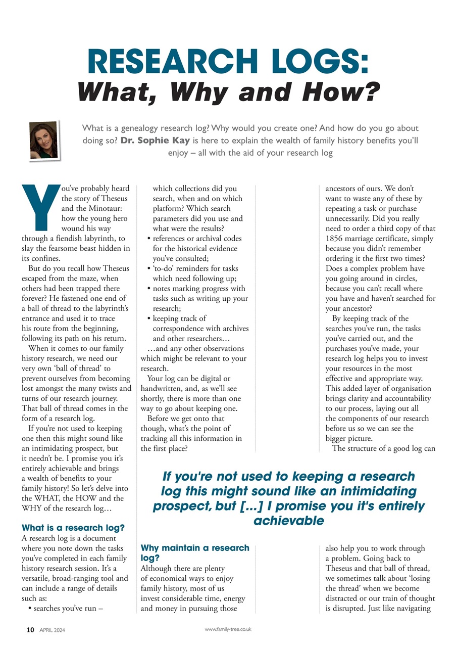 Family Tree Preview Pages