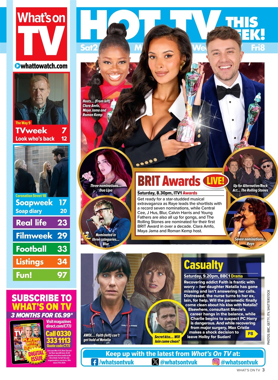 What's on TV Preview Pages