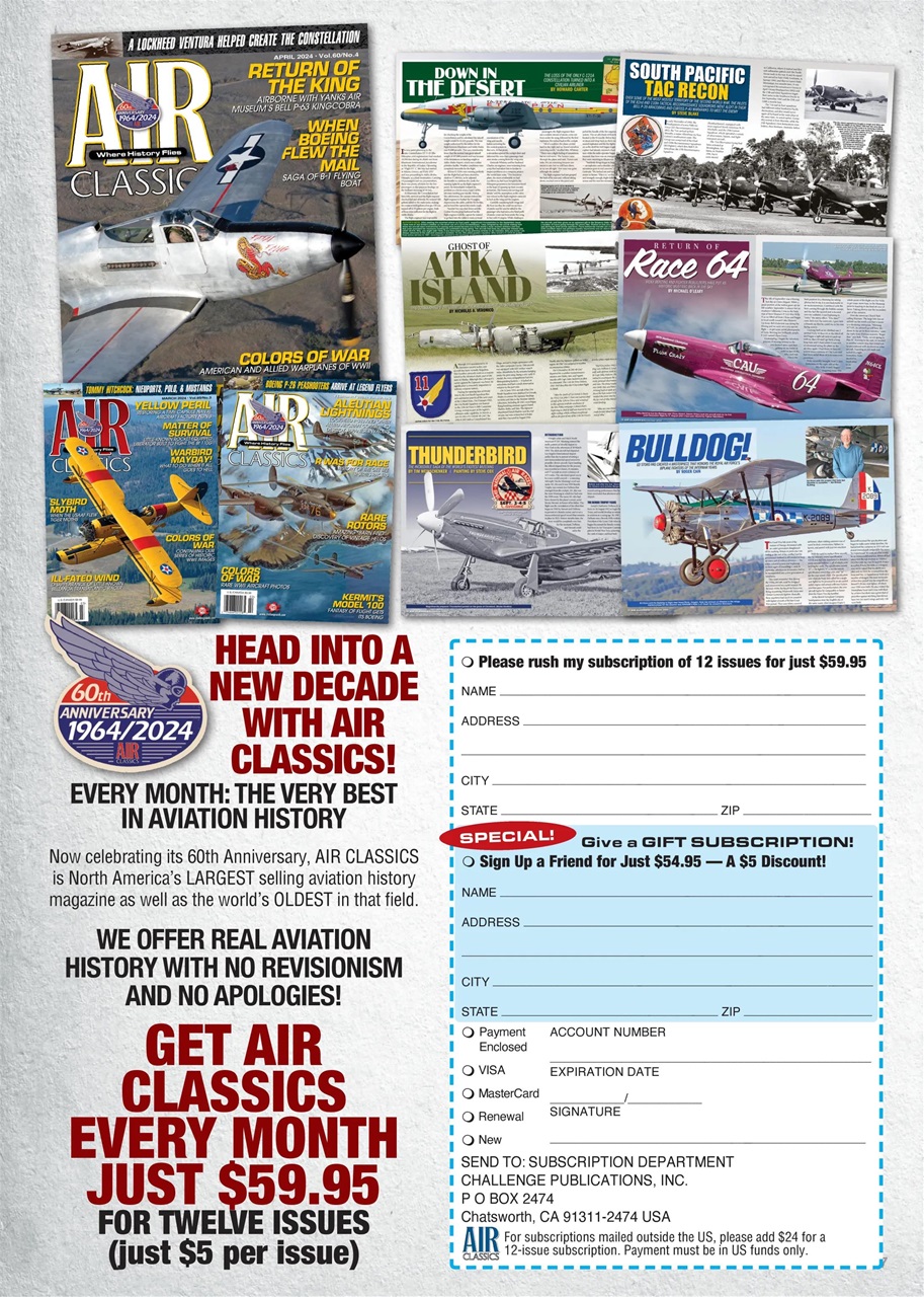 Air Classics - Where History Flies Preview Pages