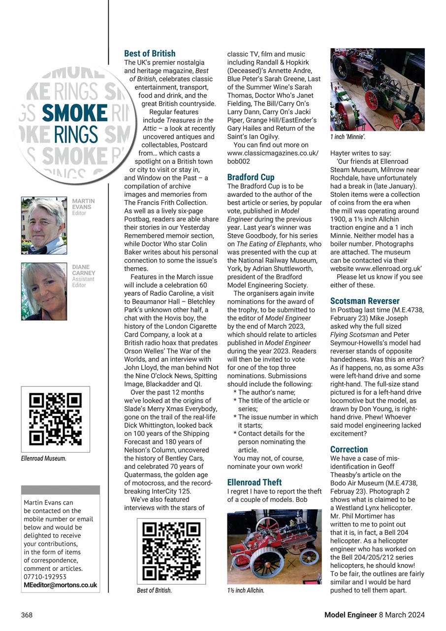 Model Engineer Preview Pages